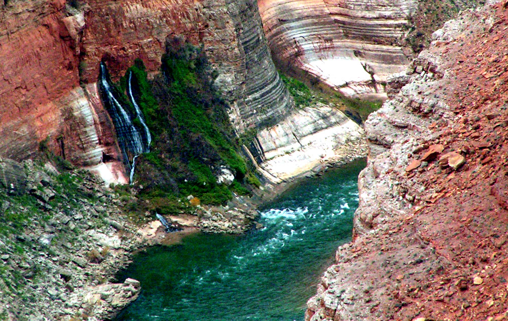 waterfalls, colorado river, vassey's pardise